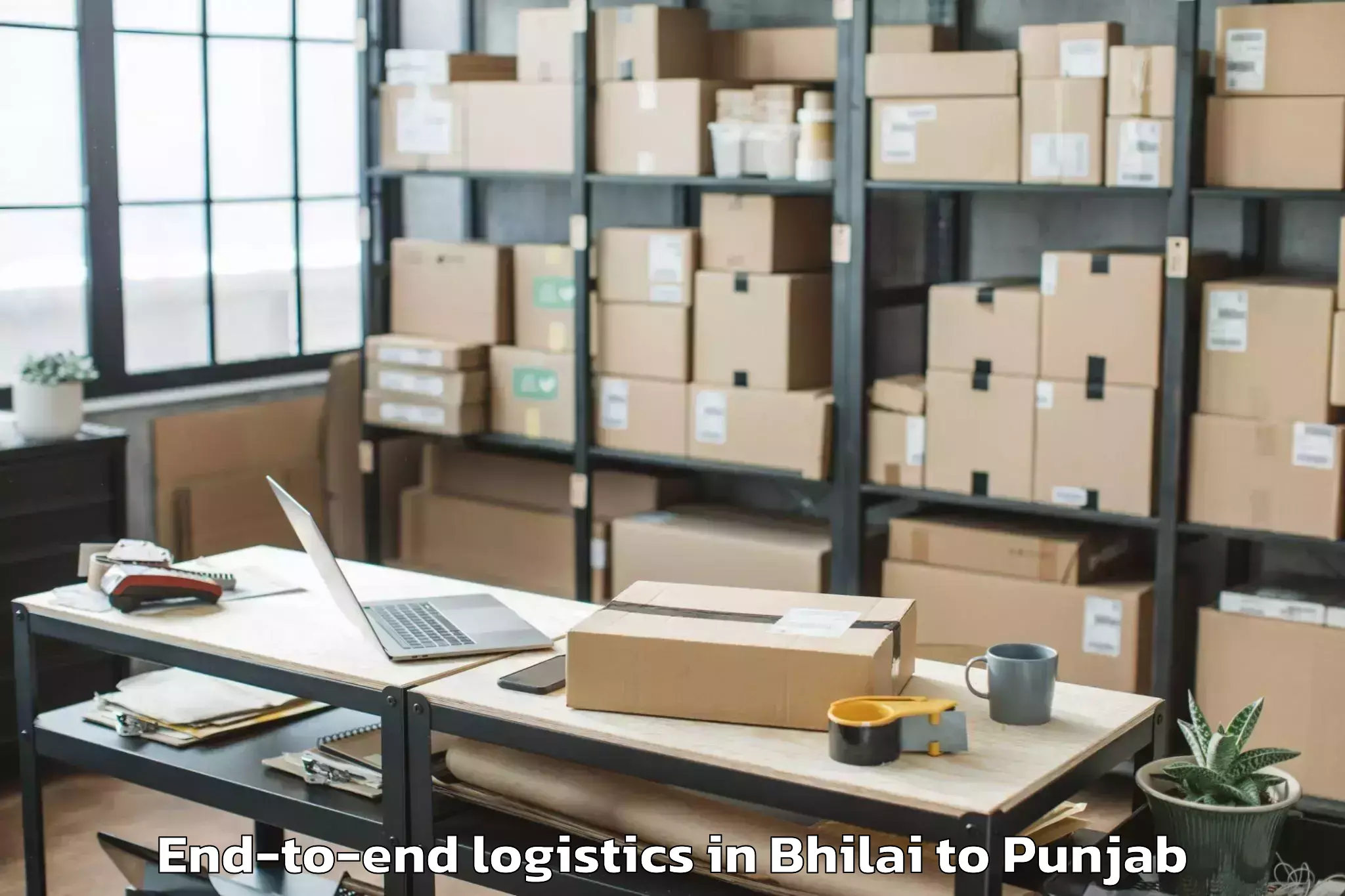 Trusted Bhilai to Adampur End To End Logistics